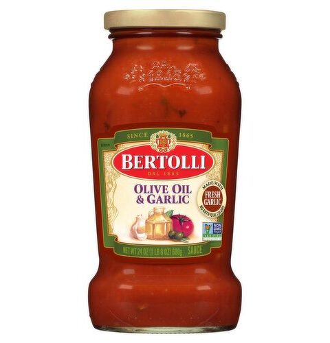 Olive Oil&Garlic Tomato Sauce..Bertolli 24oz