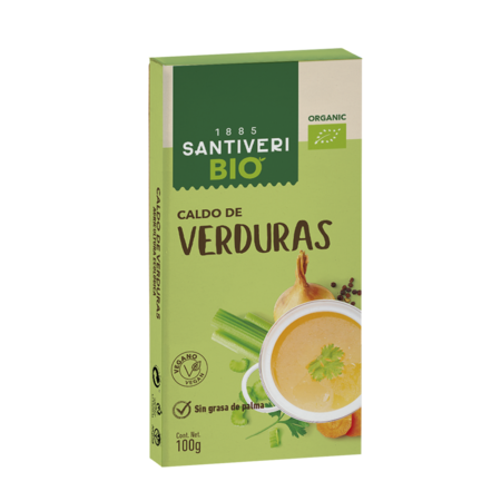 Bio Vegetables Broth Cubes (GF)..Santiveri 100g