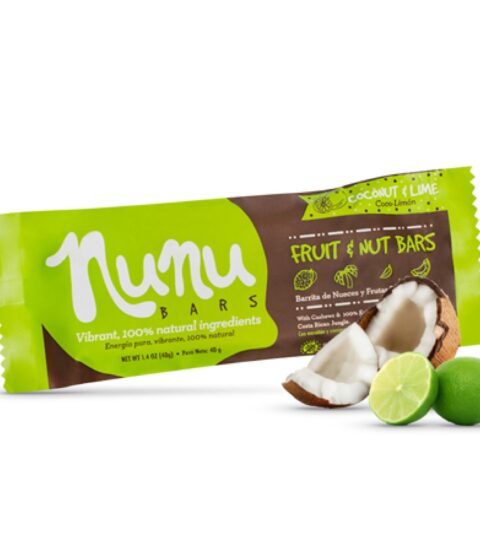 Coconut & Lime Fruit & Nut Bars..Vegan-GF ..Nunu Bars 40g