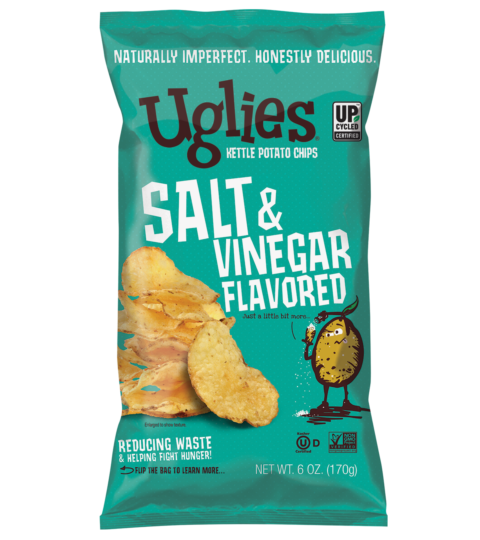 Salt & Vinegar Potatoes Chips..UGLIES Kettle Chips 170g