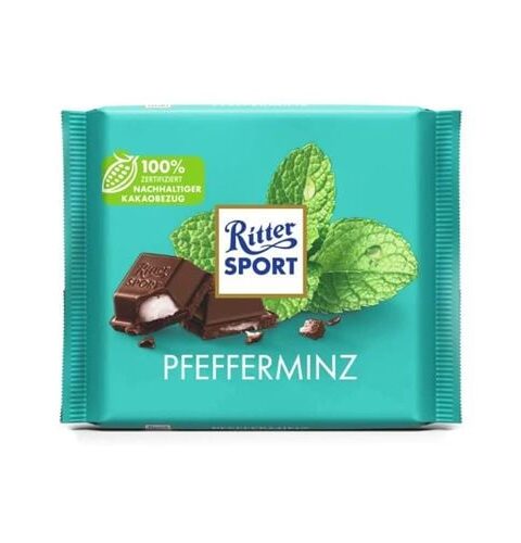 Peppermint Milk Chocolate..Ritter Sport 100g