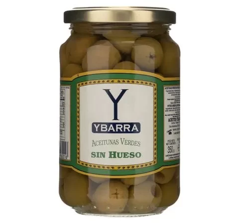Green Chamomile Olives..Ybarra 370g