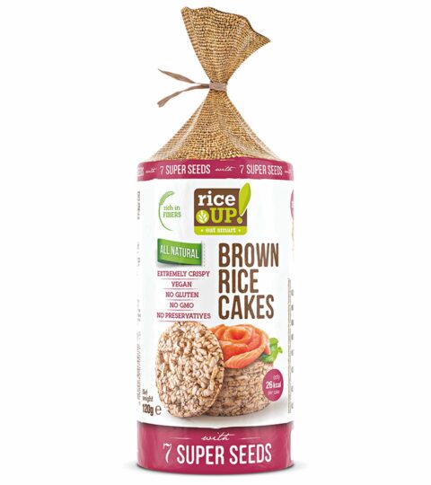Brown Rice Cakes ..7 SUPER SEEDS ..Rice UP 120g