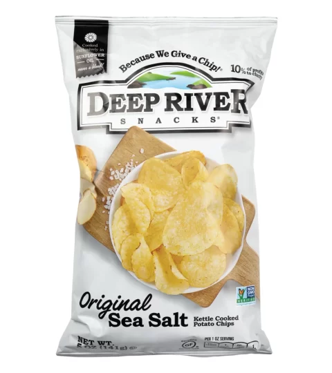 Original Potato Chips*SEA SALT*GF..Deep River Snacks 141g..