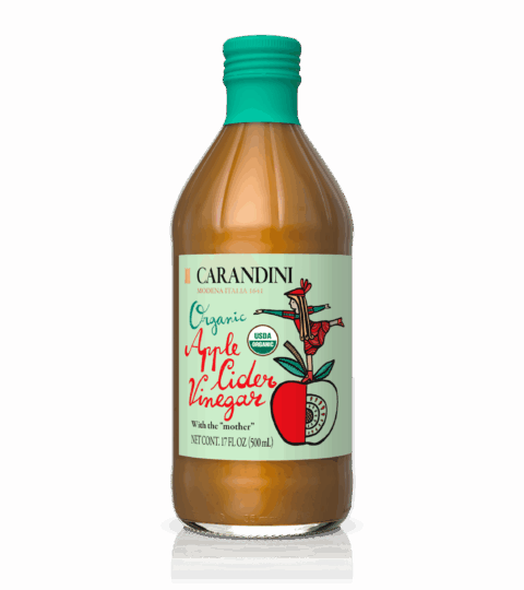 Organic Apple Vinegar..WITH THE MOTHER ..Carandini 1000ml
