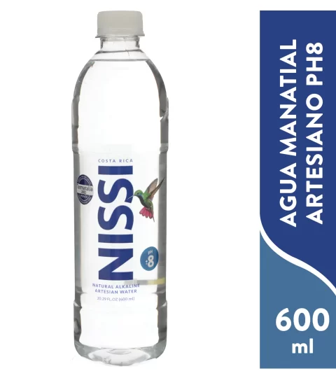 Mountain Spring Water..NATURALLY ALKALINE..Nissi Spirit 600ml