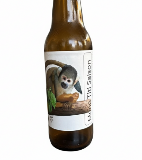 Mono Titi Saison Ale Artesanal Beer..Brewed On Wood Fire..Suizytico 350ml