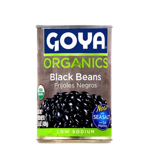 Organic Black Beans ..Goya 15.5 Oz
