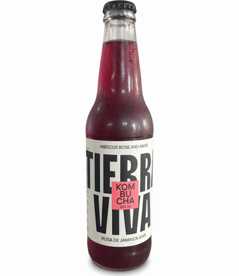Jamaican Rose & Anise Kombucha ..Tierra Viva 355ml……