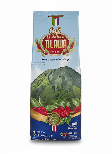 Dark Roast Whole Bean Coffee-LARGE..100% Pure Arabica Coffee ..TILAWA 500g