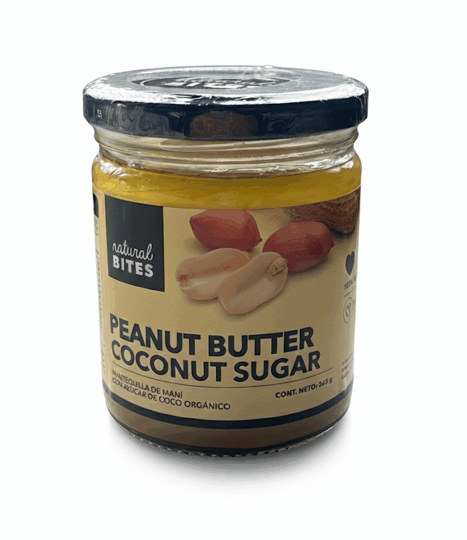 Peanut Butter*COCONUT SUGAR*Natural Bites 265g
