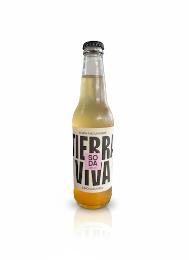 Lemon-Lavender Soda Drink..Tierra Viva 355ml
