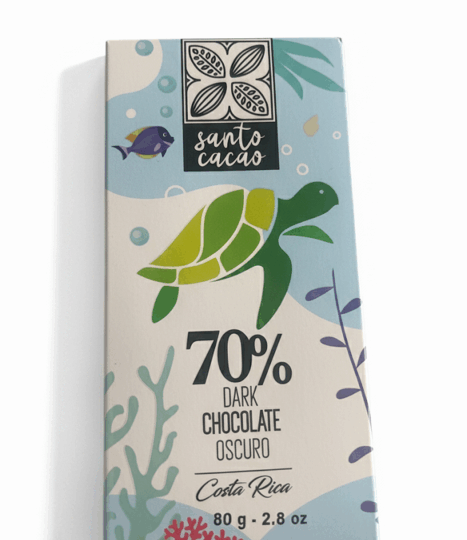 Dark Chocolate 70% * ORGANIC..SANTO CACAO*COSTA RICA 100g..