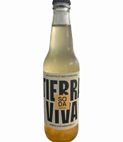 Passion Fruit & Chamomile Soda ..Tierra Viva 355ml