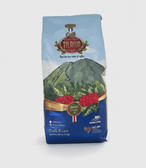 Dark Roast Whole Bean Coffee-SMALL..100% Pure Arabica Coffee..TILAWA 250g