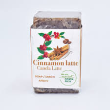 Cinnamon & Organic Coffee Craft Soap..CINNAMON LATTE..Monteverde 120g