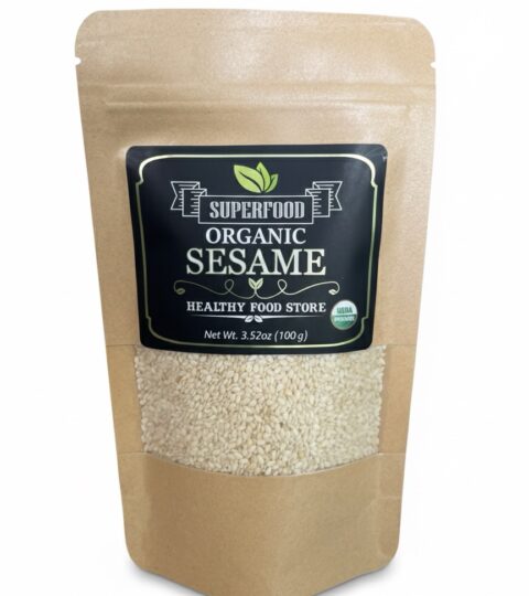 Organic White Sesame Seeds..Super Food 3.52oz