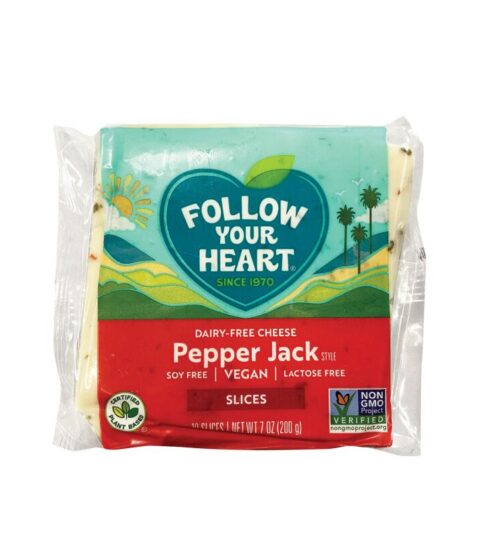 Pepper Jack Dairy-Free Cheese*SLICES*Follow Your Heart 200g