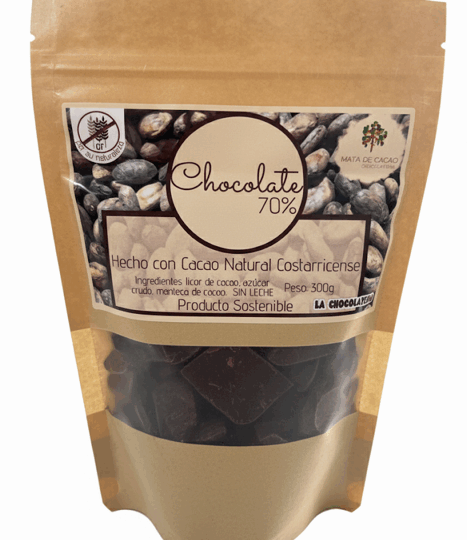 Costarican Natural Cocoa*70% CHOCOLATE*Mata De Cacao 300g