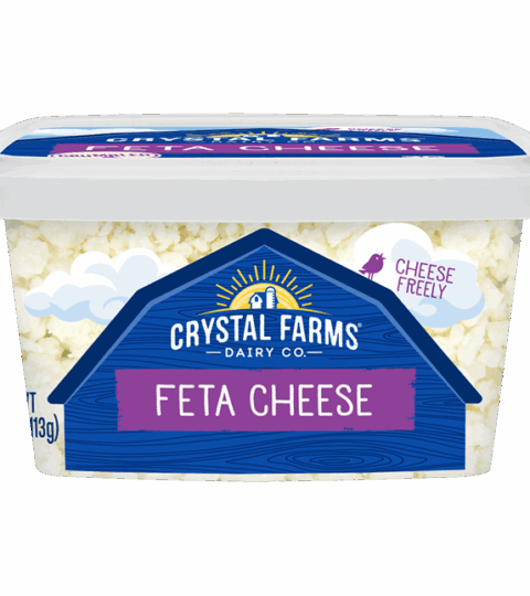Feta Cheese*CRUMBLED*Crystal Farms 113g