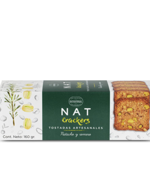 Artisanal Pistachio & Rosemary Toasts*NAT CRACKERS*Natnatural 160g