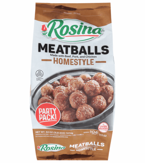 Homestyle Meatballs*BEEF*PORK*CHICKEN*Rosina 52oz