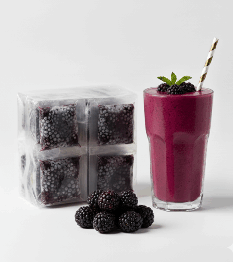 Frozen Natural Blackberry* 10 Individual Bags La Montana 100g