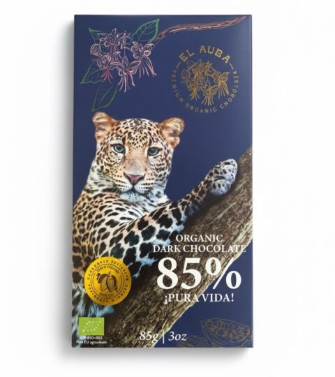 Premium Organic Dark Chocolate 85% *El Aura 85g