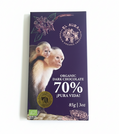 Premium Organic Dark Chocolate 70% *El Aura 85g