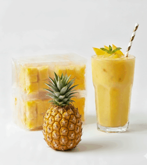Frozen Natural Pineapple*10 Individual Bags La Montana 150g