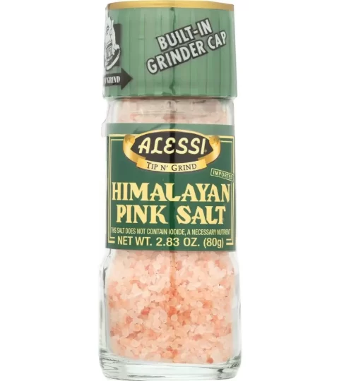 Himalayan Pink Salt*BUILT-IN GRINDER CAP*Alessi 80g