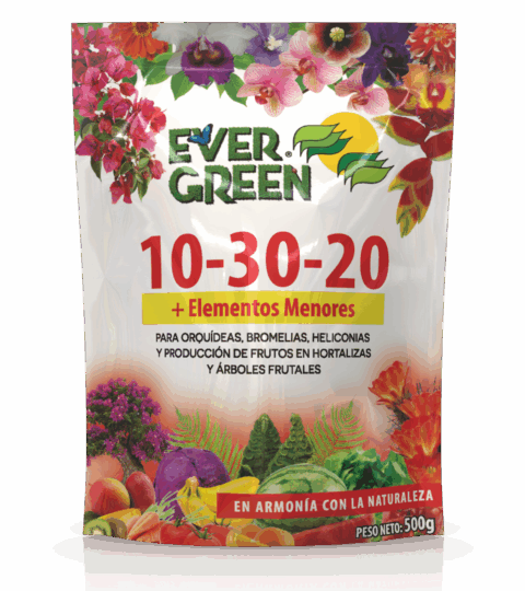 Powdered Fertilizer 10-30-20*ORCHID BROMELIAD HELICONIAS VEGETABLES & FRUIT TREES*EVER GREEN 500g