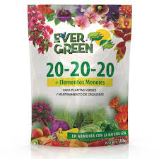 Powdered Fertilizer 20-20-20*GREEN PLANTS & ORCHIDS*EVER GREEN 500g