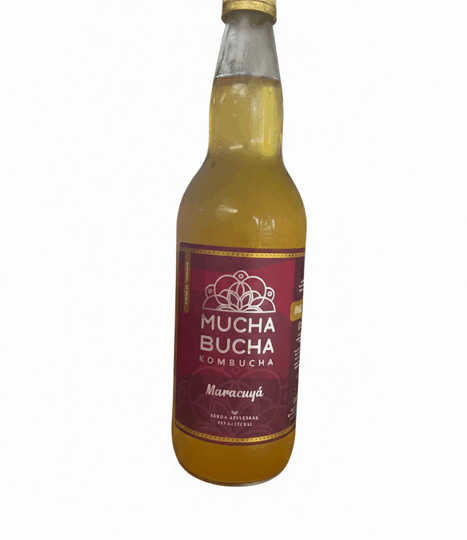 Crafted Sparkling Kombucha*PASSION FRUIT*Mucha Bucha Kombucha 750ml