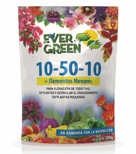 Powdered Fertilizer*10-50-10*STIMULATES FLOWERING & ROOTING*EVER GREEN 500g