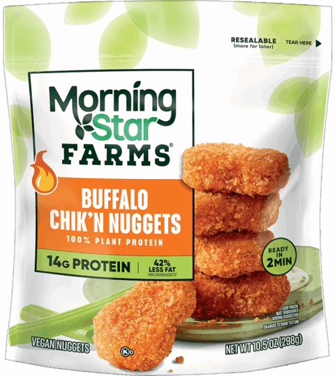 Plant Protein BUFFALO CHIK’N NUGGETS*Morning Star Farms 298g