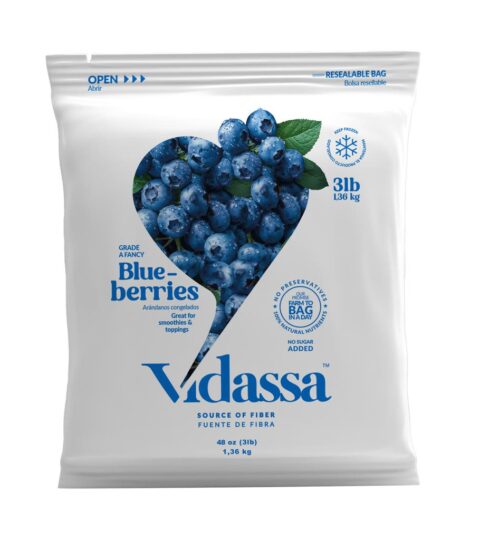 Blueberries*NO PRESERVATIVES*NO SUGAR ADDED*Vidassa 48 Oz