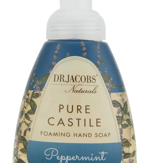 Foaming Hand Soap*PEPPERMINT PURE CASTILE*Dr.Jacobs Naturals 237ml