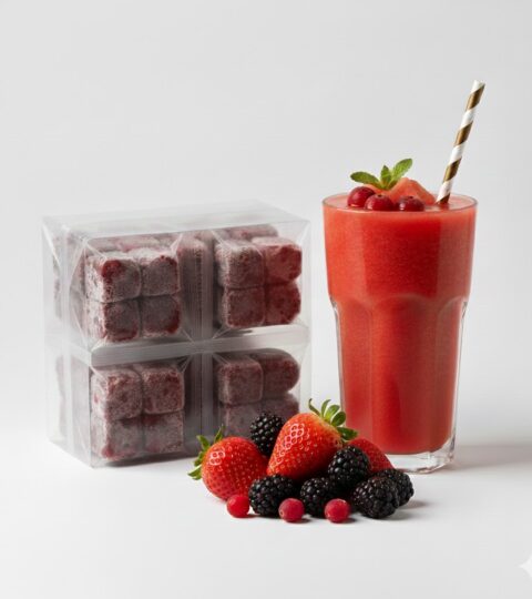 Frozen Natural Mix *STRAWBERRY*CRANBERRY*BLACKBERRY*10 Individual Bags La Montana 150g