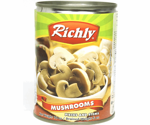 Mushrooms*Pieces & Stems*Richly 10oz