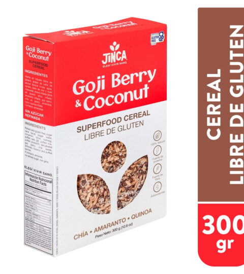 Artesanal Goji Berry&Coconut Cereal (GF)..Jinca Foods 10.6 Oz