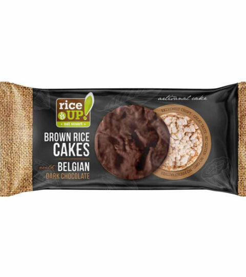 Brown Rice Cakes ..BELGIAN DARK CHOCOLATE ..Rice UP 90g