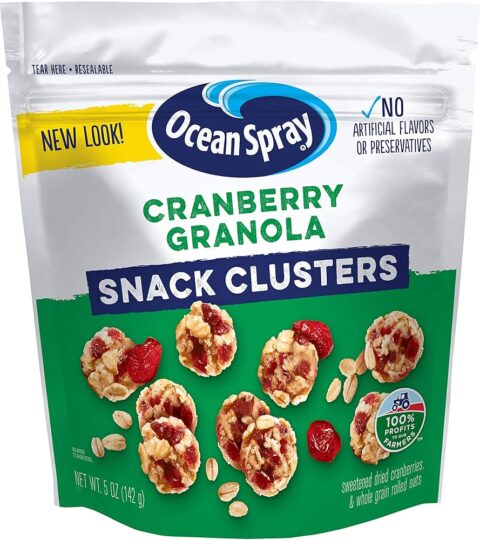 Cranberry Granola ..SNACK CLUSTERS..Ocean Spray 24oz