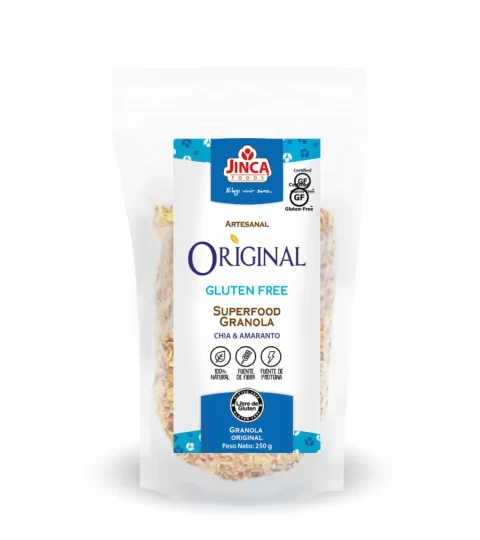 Artisanal Granola ORIGINAL GF..CHIA&AMARANTO ..Jinca Foods 250g