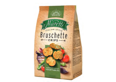 Bruschette Chips..MEDITERRANEAN VEGETABLES..Maretti 140g