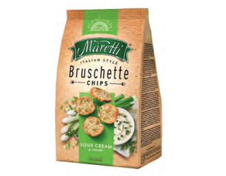 Sour Cream & Onion Chips..BRUSCHETTE CHIPS..Maretti 140g