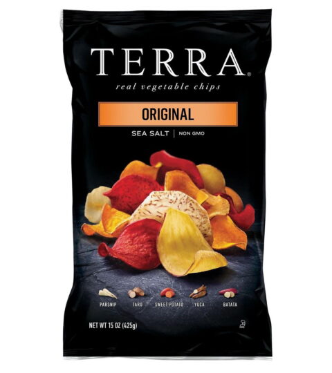 Real Vegetable Chips*ORIGINAL WITH SEA SALT*..TERRA 15 Oz