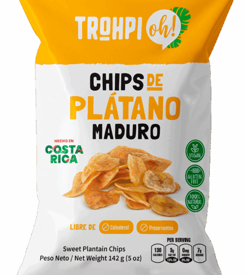 Sweet Plantain Chips..Trohpi OH! 126g