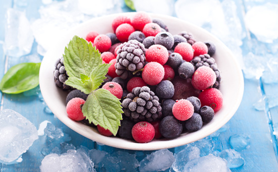 Frozen fruits and vegetables