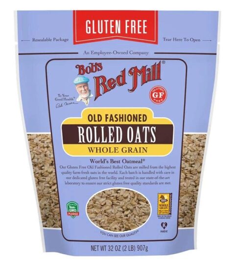 Rolled Oats Whole Grain (GF)..OLD FASHIONED..Bob’s  Red Mill 32 Oz ..